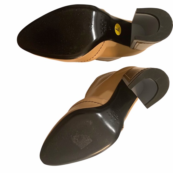 EUC MARNI Camel Leather Ankle Boots Semi-Pointed Block Heels Worn ONCE! SZ 37 EU - Picture 12 of 16